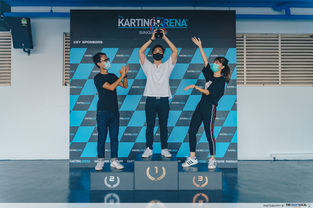 the karting arena jurong - F1-like race