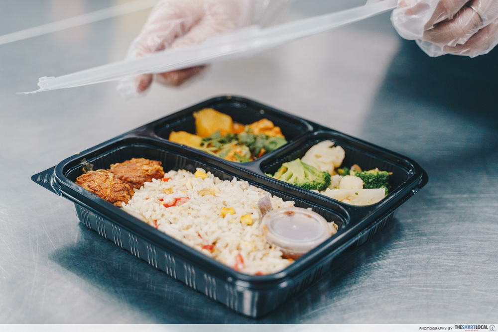 kitchen haus bento box with curry and rice