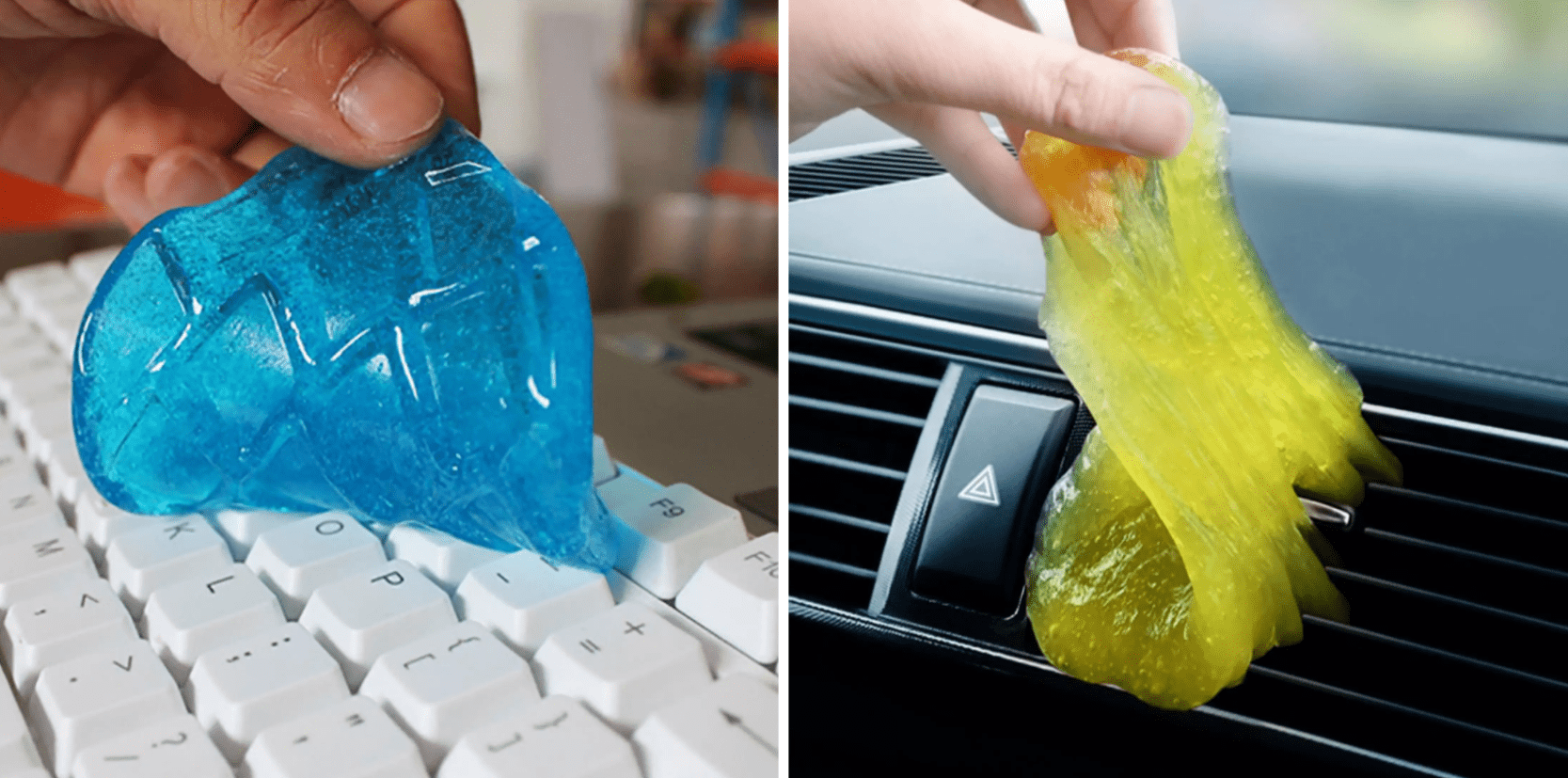 Portable surface cleaning gel
