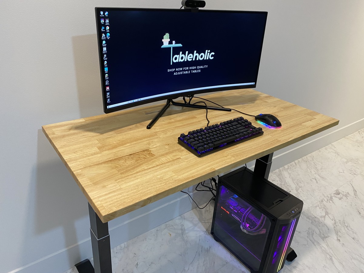 comex it show 2021 - tableholic c-desk standing height adjustable manual