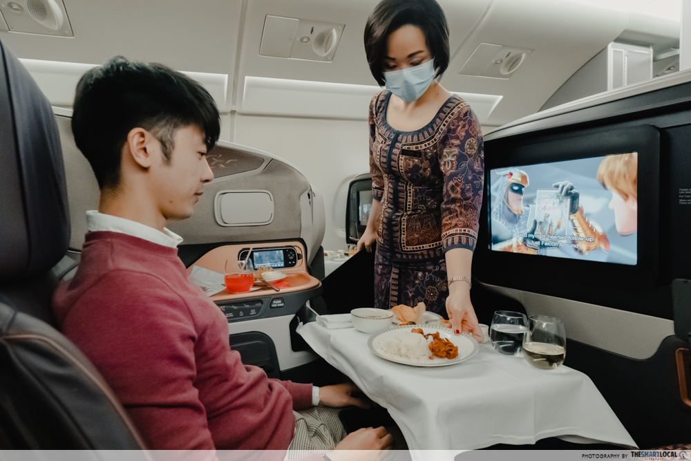 Singapore Airlines business class 