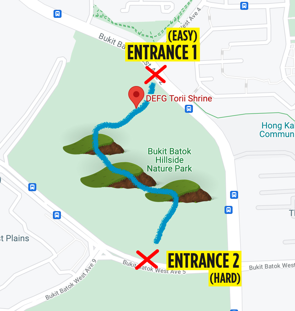 bukit batok hillside park map