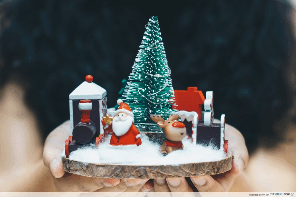 West Mall Christmas - Christmas Log Diorama