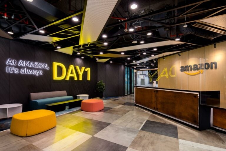 Amazon SG s Newest Office Has Mini Cafes Giant Board Game Walls