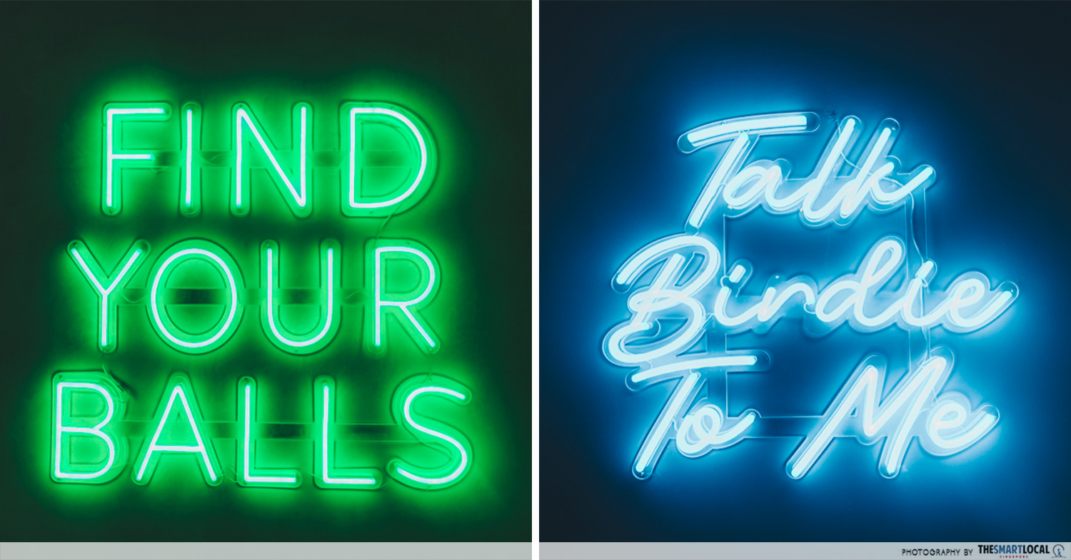 Five Iron Golf - neon signs