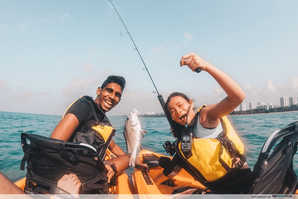 Kayak Fishing Fever - water activities singapore