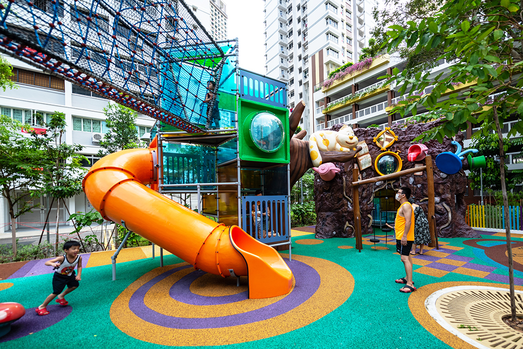 Alice in Wonderland-themed playground