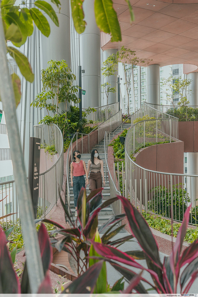 CapitaSpring Green Oasis - 4-storey botanical promenade