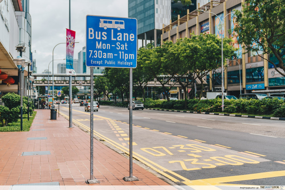 bus lane singapore timings