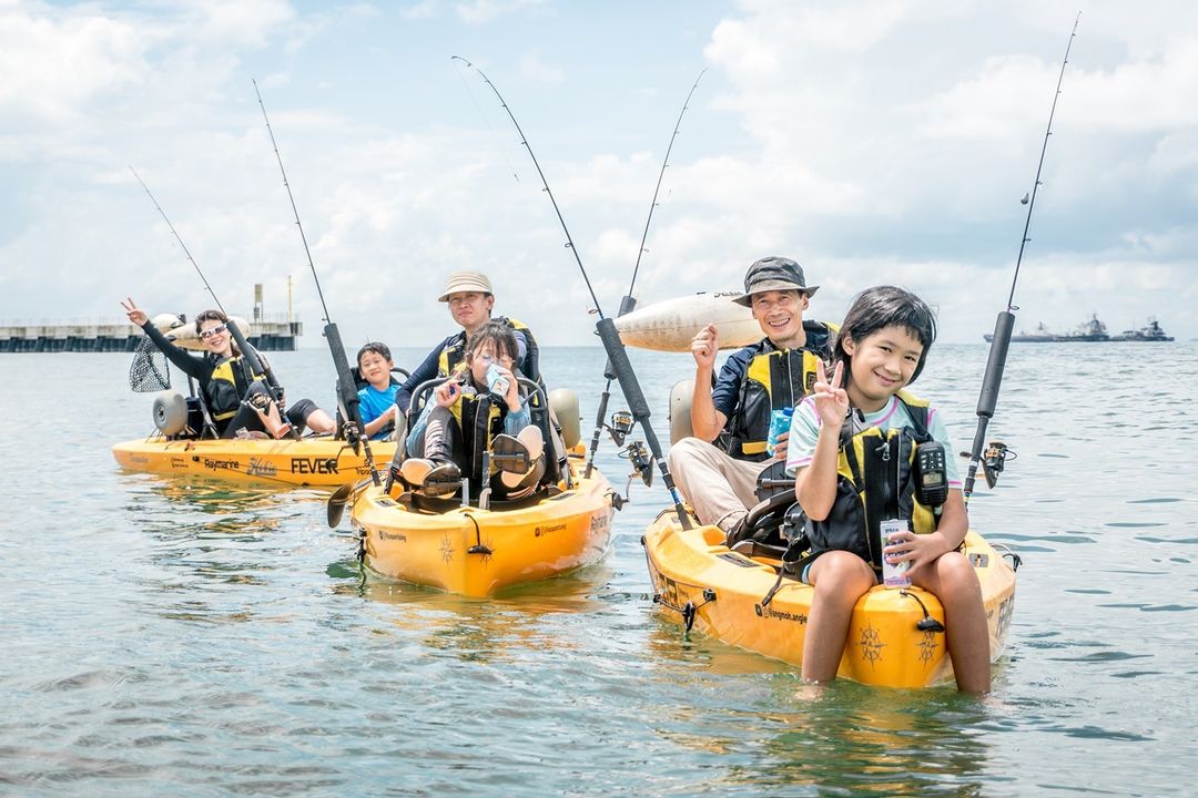 Outdoor kayak fishing - outdoor activities singapore
