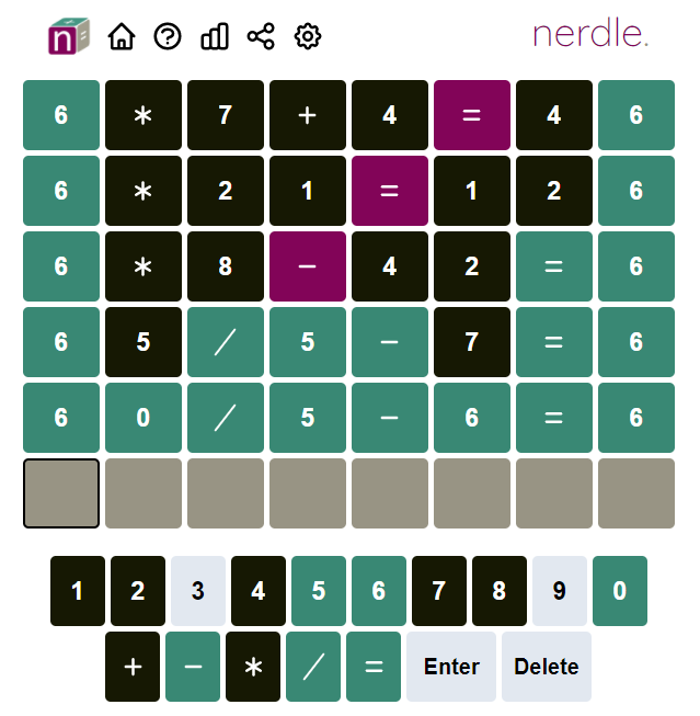 Nerdle Maths Equations - Spin-Off Wordle Games