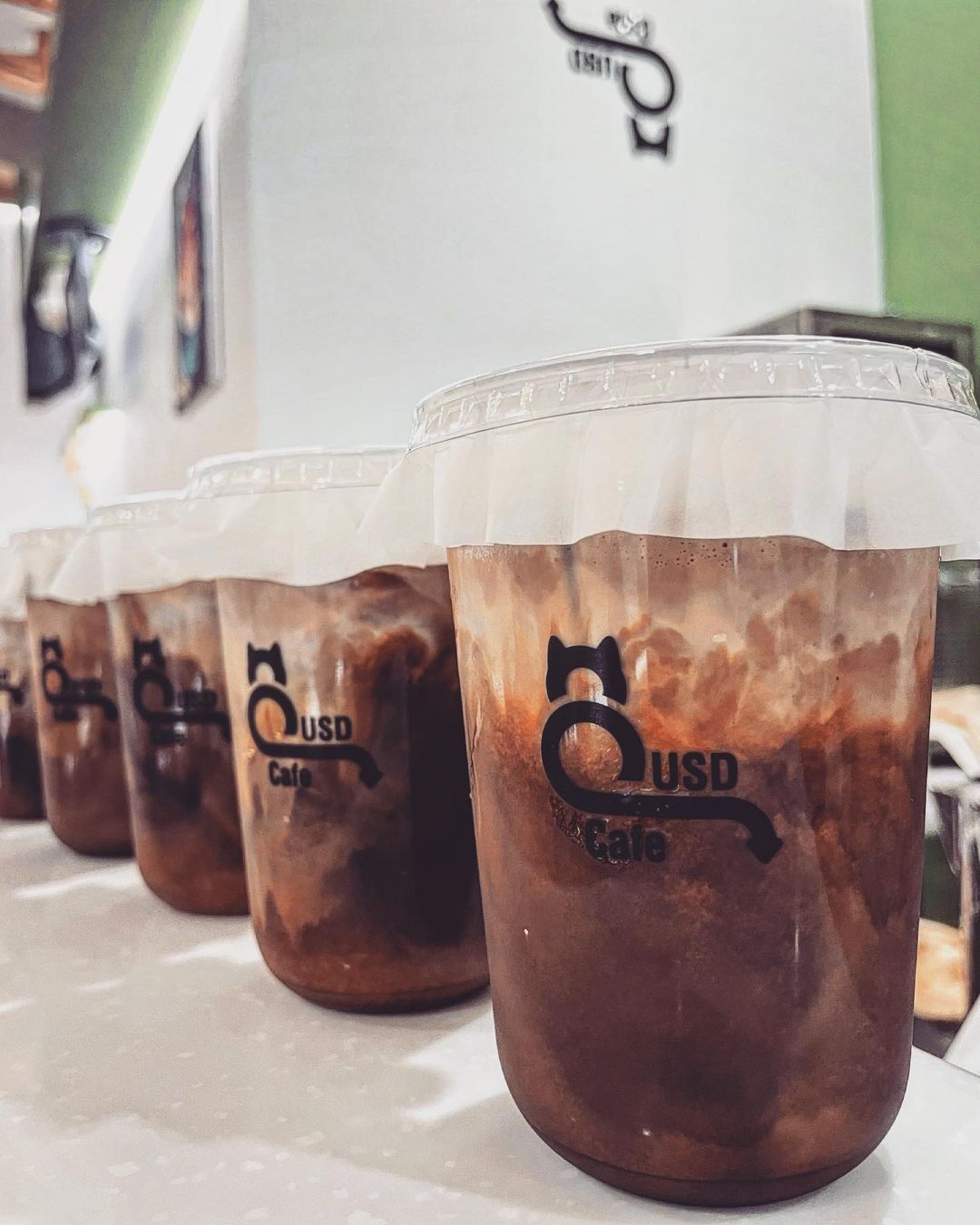 upside down cafe - iced coffees