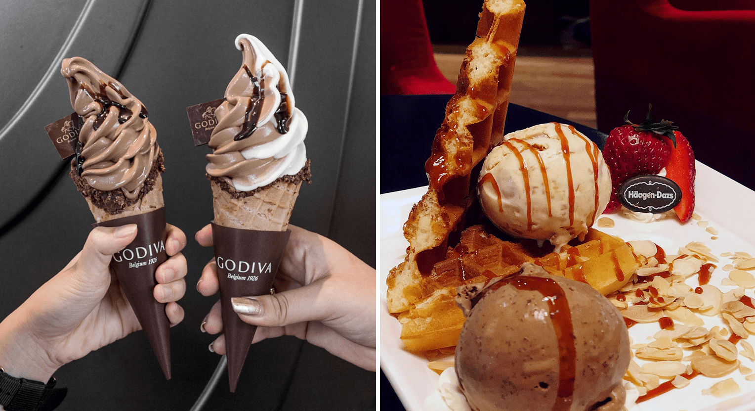 Godiva Soft Serve, Haagen-Dazs Ice Cream