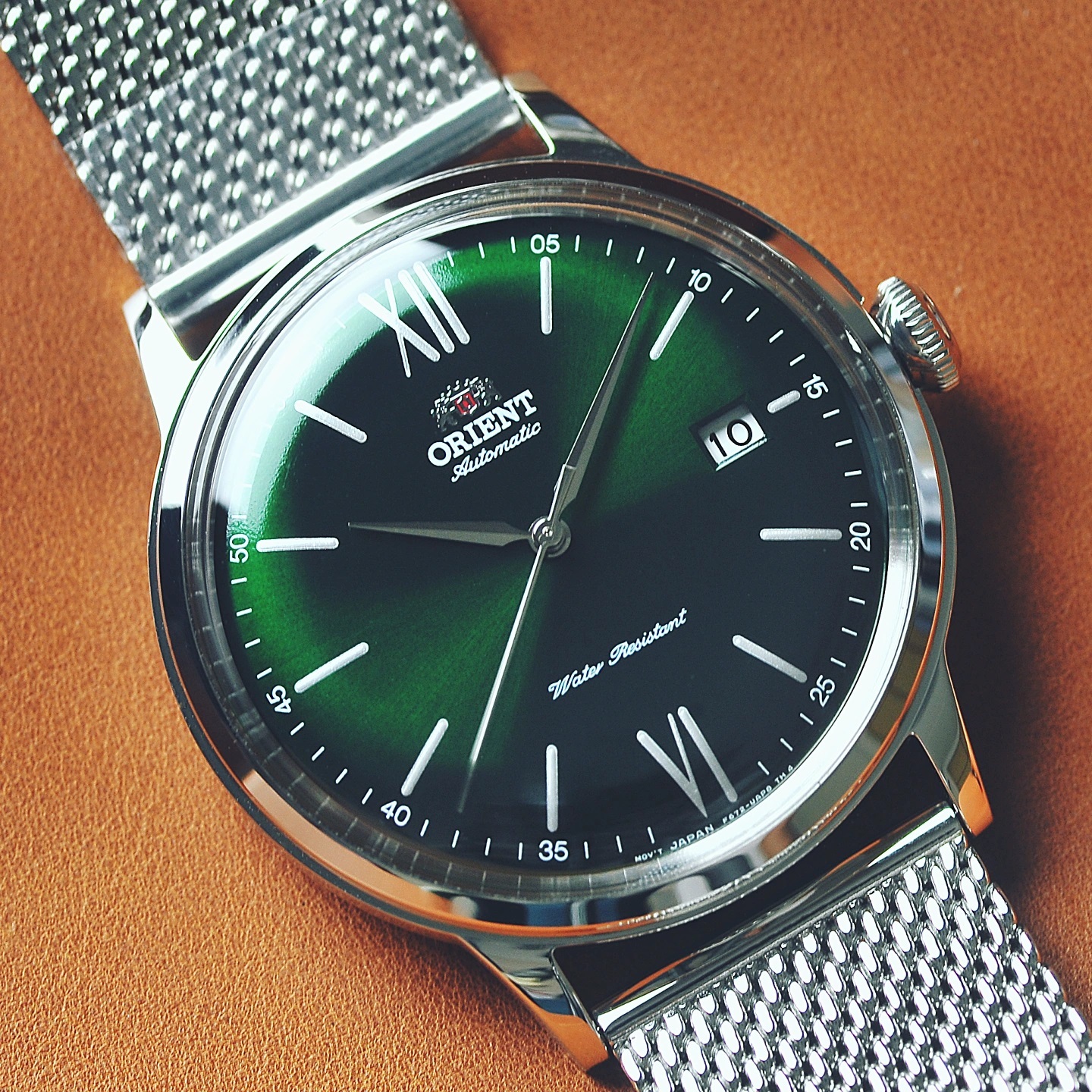 Omega x Swatch alternative - Orient Bambino Classic Automatic Mesh Watch