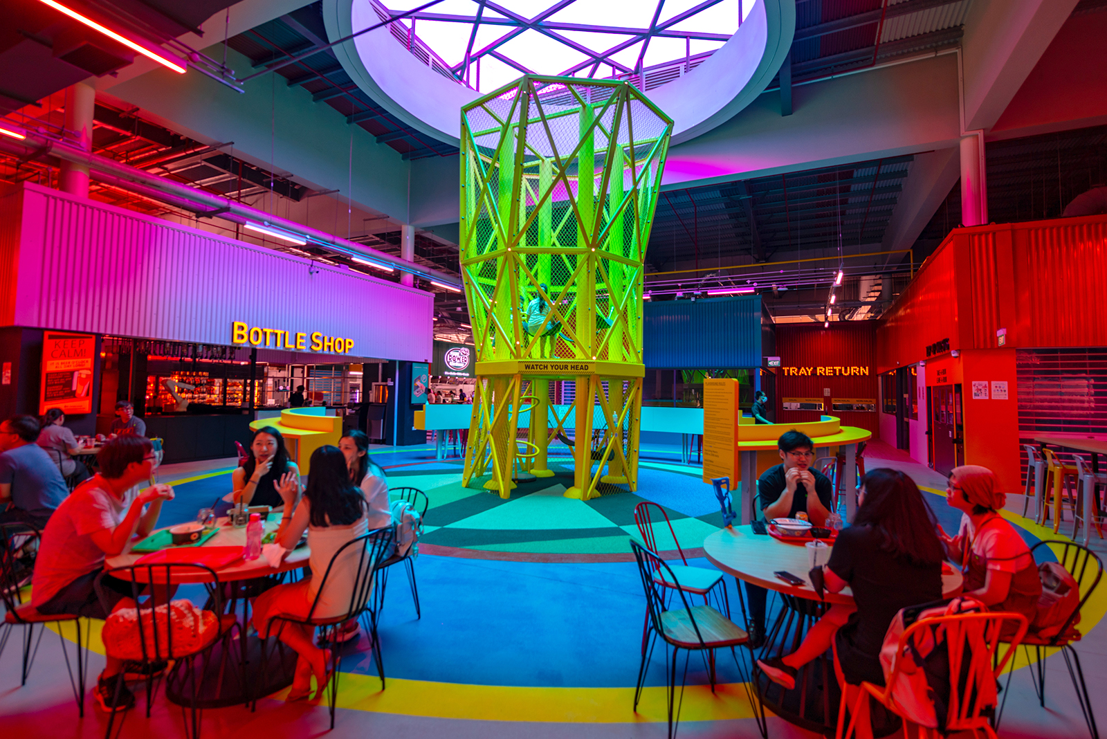 unique food courts in sg timbre plus eastside