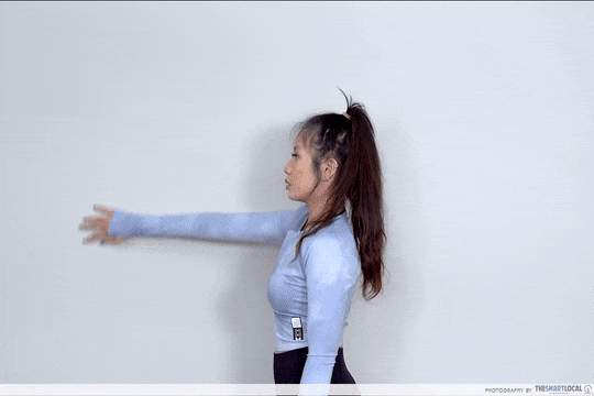 Easy exercises and stretches - arm circles