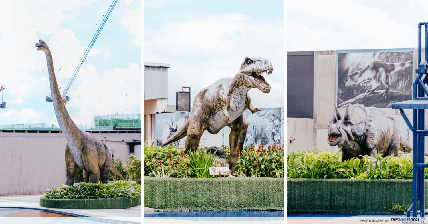 KSL city mall guide dinosaurs alive water theme park dino statues