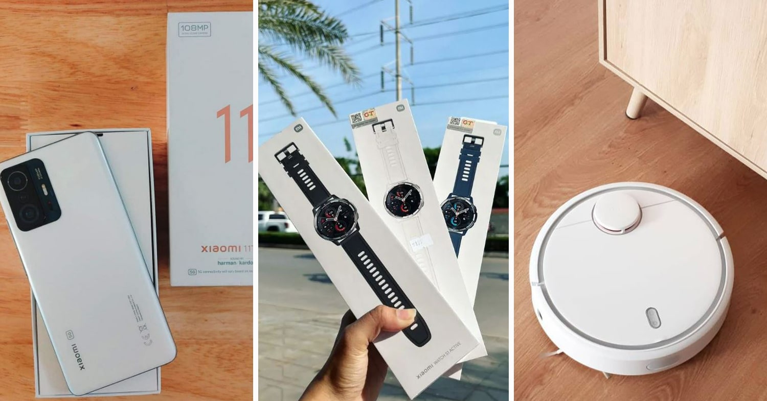 Xiaomi 11, Xiaomi watch, Xiaomi vacuum