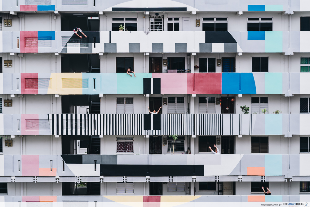prettiest HDB blocks in Singapore tampines street 41 old tv