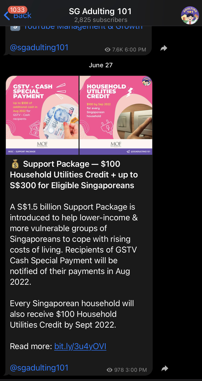 28 Useful Telegram Channels And Bots Every Singaporean Needs