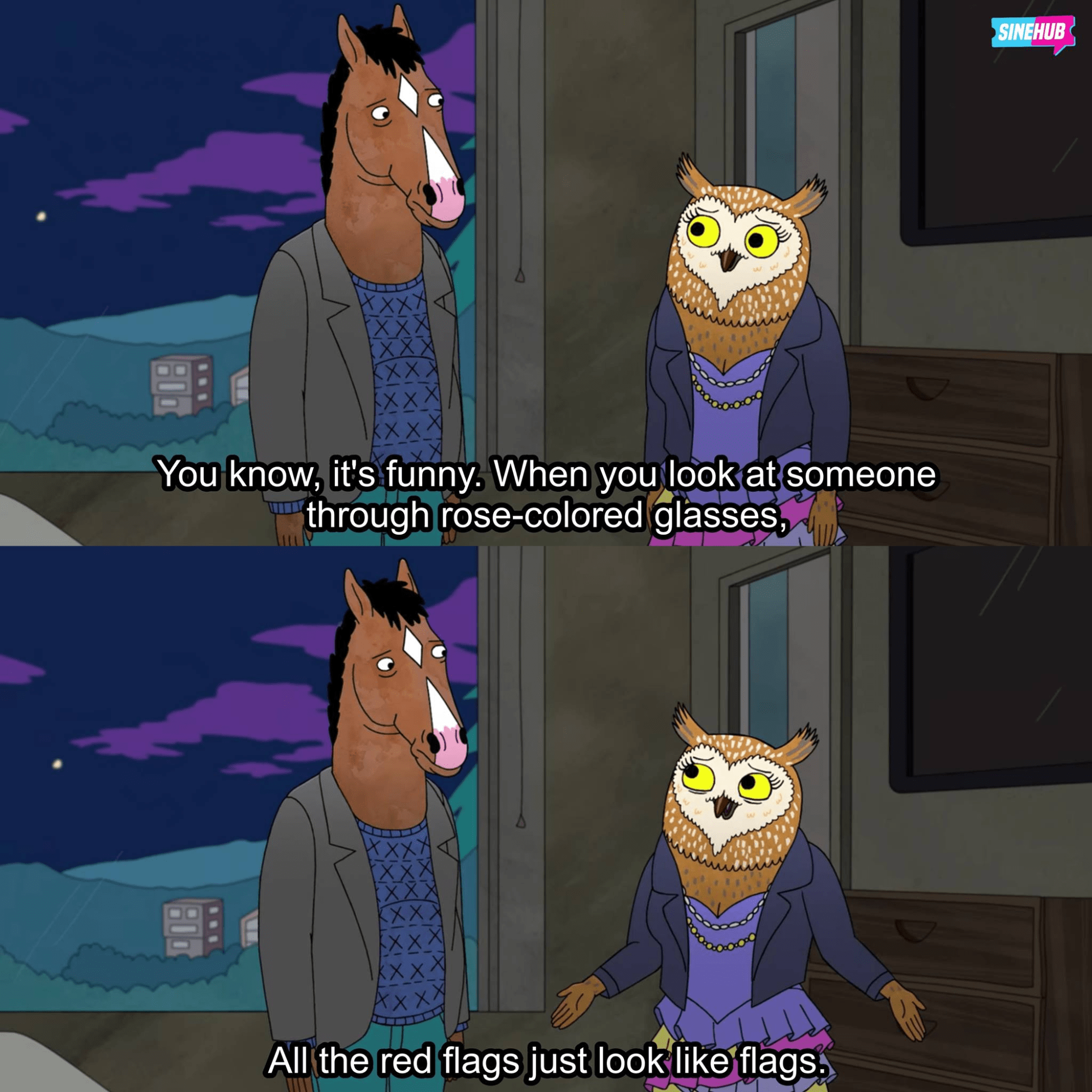 Bojack Horseman Red Flags Quote