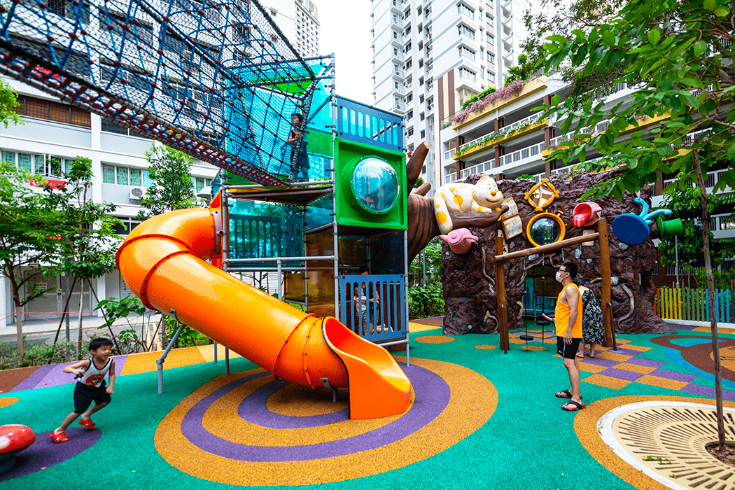 Free playgrounds in Singapore - Alice in Wonderland playground