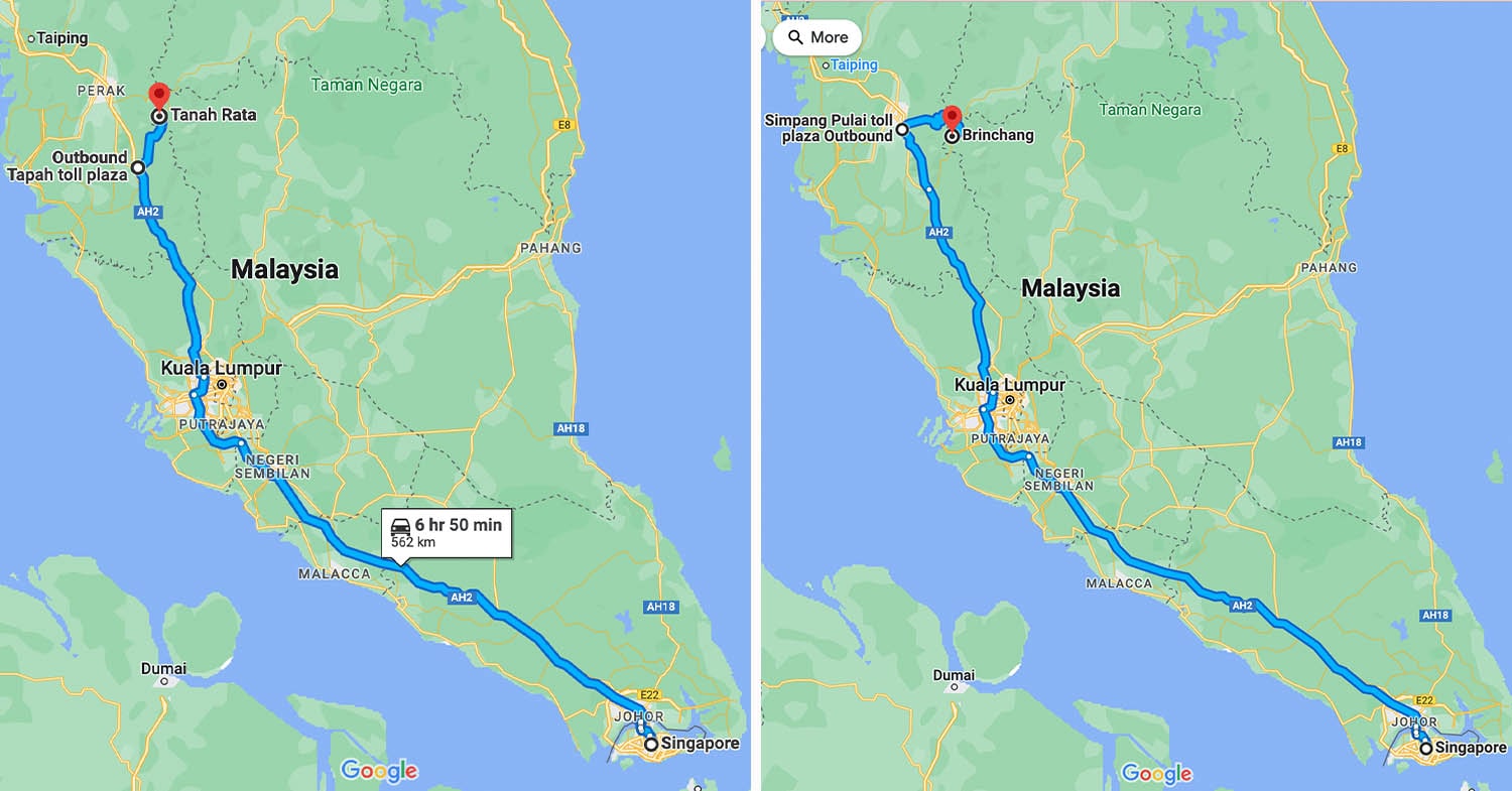 How to get from Singapore to Cameron Highlands - Google Maps