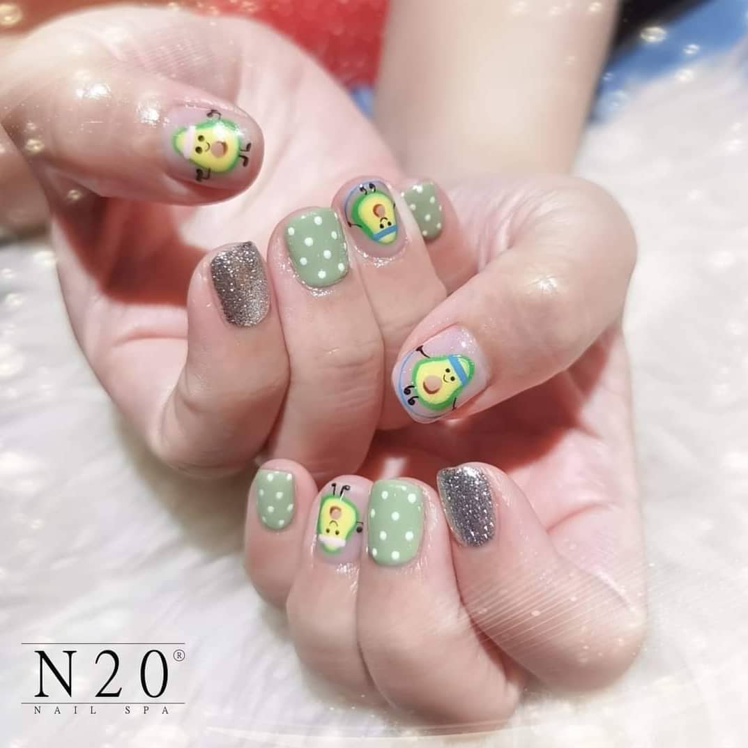 Avocado Nail Art N20 Nail Spa