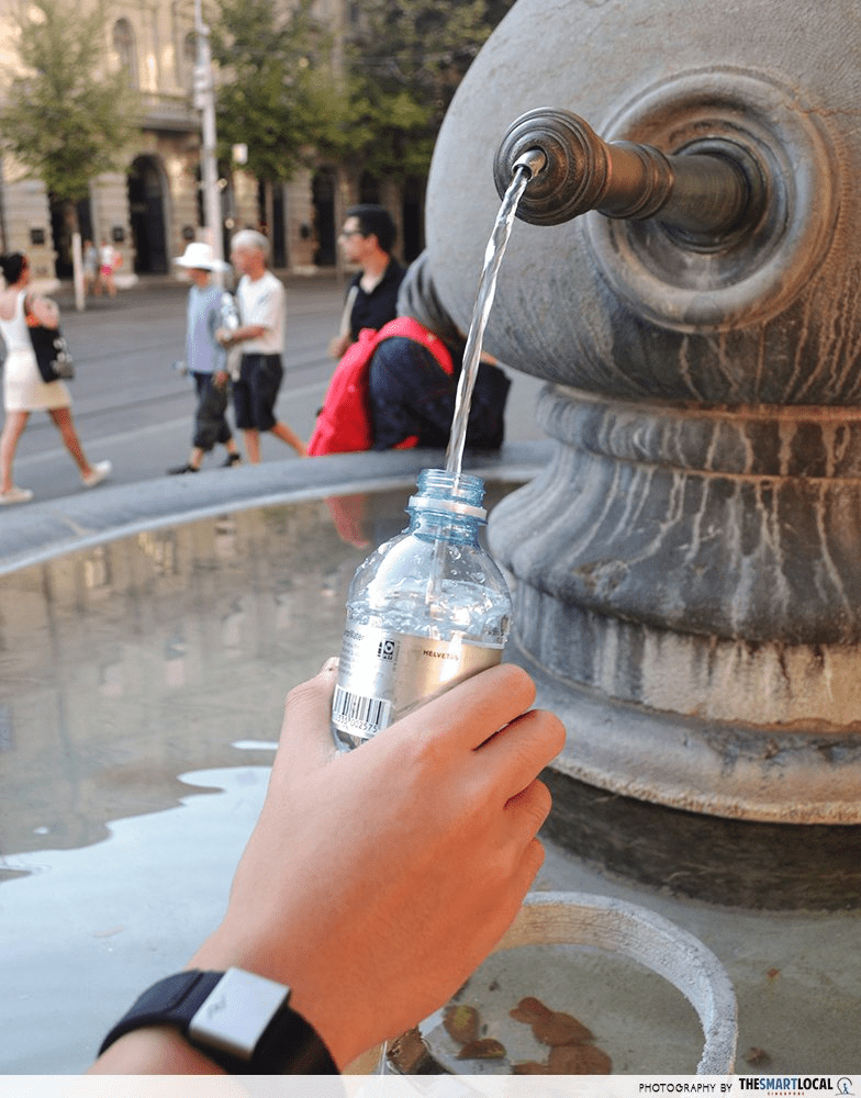 Savings hacks in Switzerland - Free water fountain