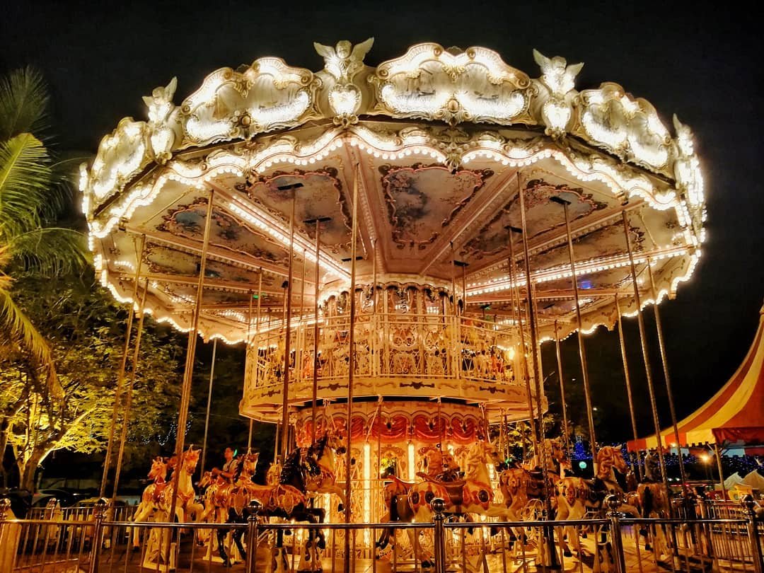 Things To Do In JB At Night - danga bay world theme park carousel 