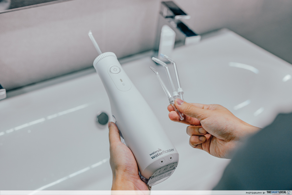 Waterpik Cordless Select with attachments