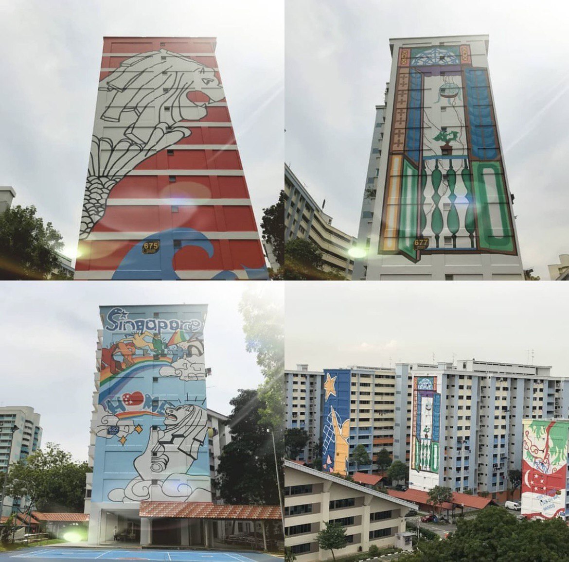 Mural HDB di Singapura - hougang