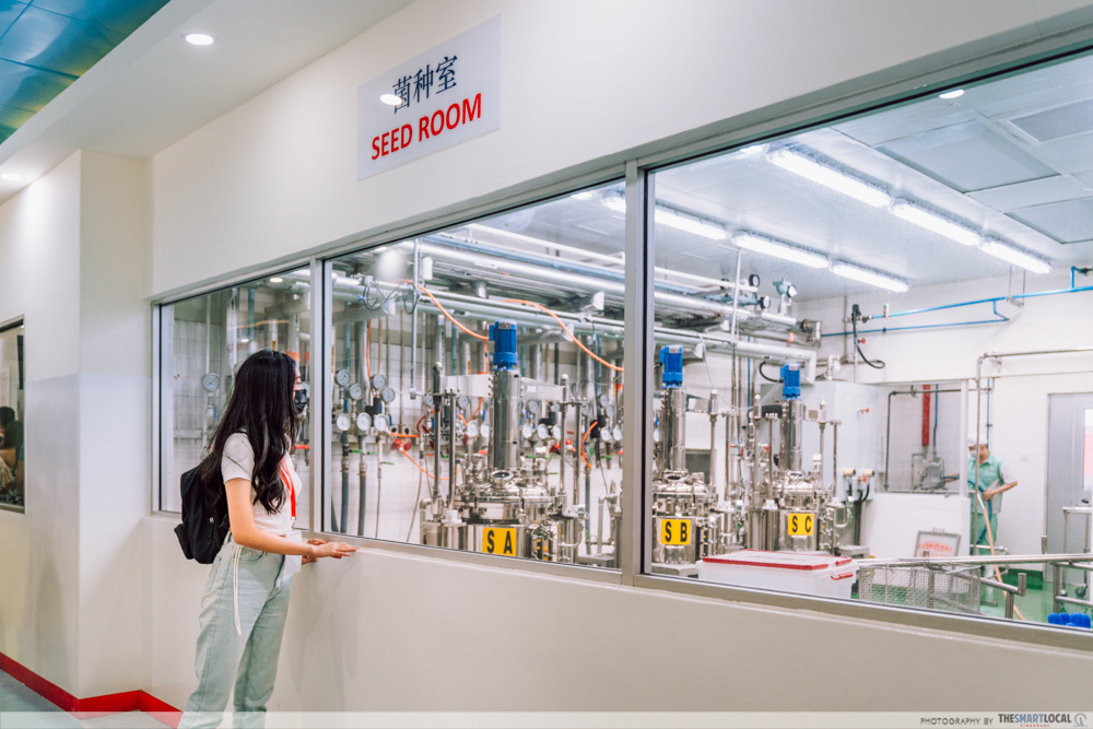 Yakult Singapore Factory Tour - Seed Room