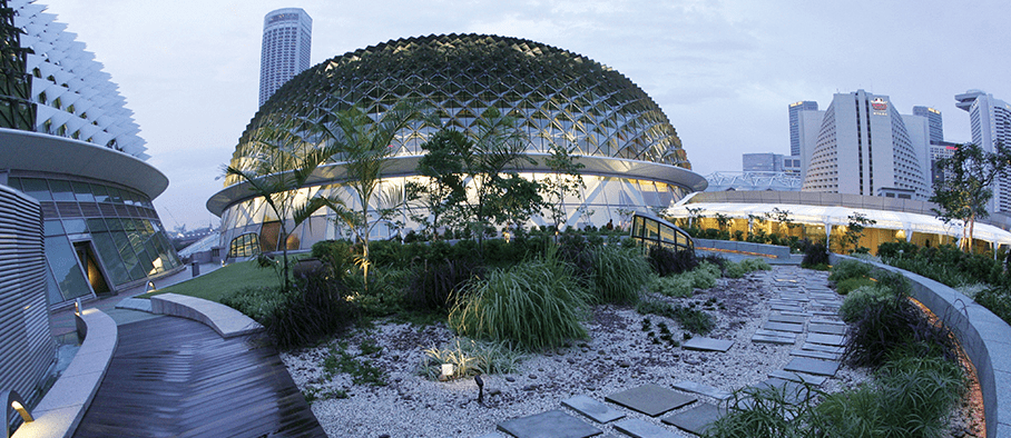 romantic places singapore - Esplanade Roof Terrace