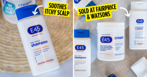 E45 dry skincare moisturiser and shampoo