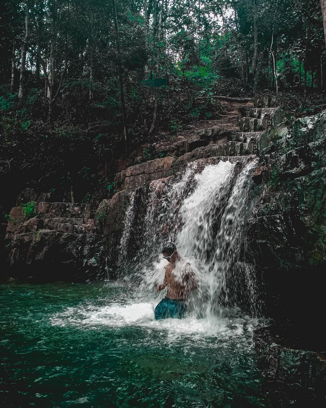 Outdoor activities in Batam - Telaga Bidadari Waterfall