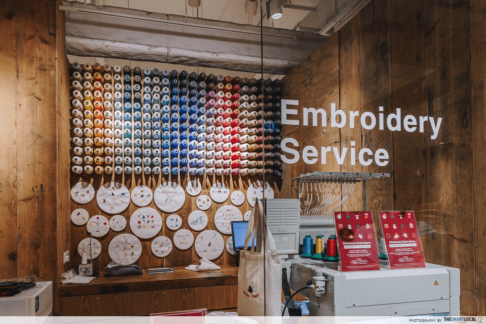 Muji Embroidery Service Outlet stores in Singapore