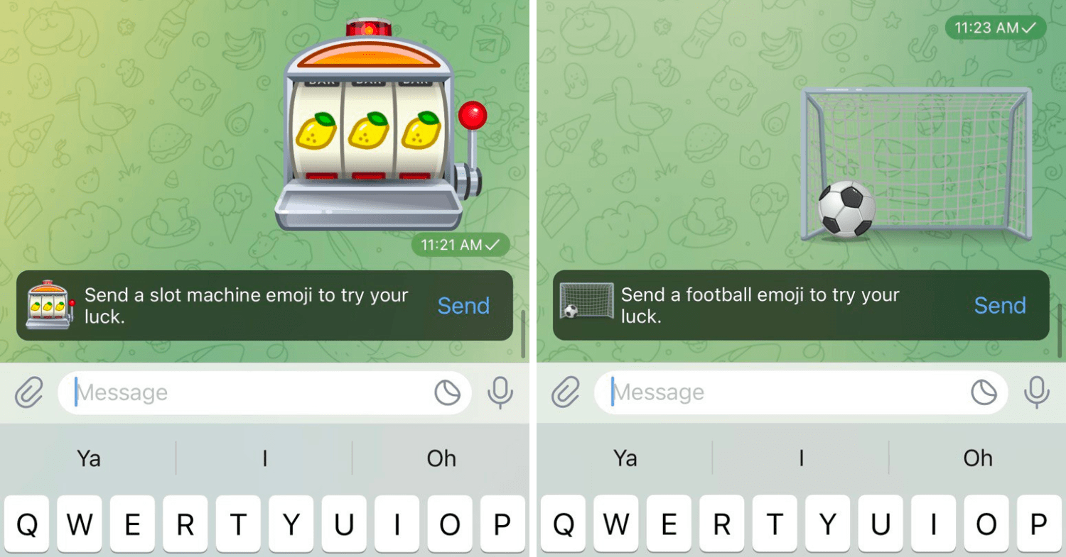 Telegram hacks - emoji games
