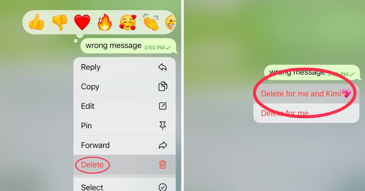 Telegram hacks - delete messages
