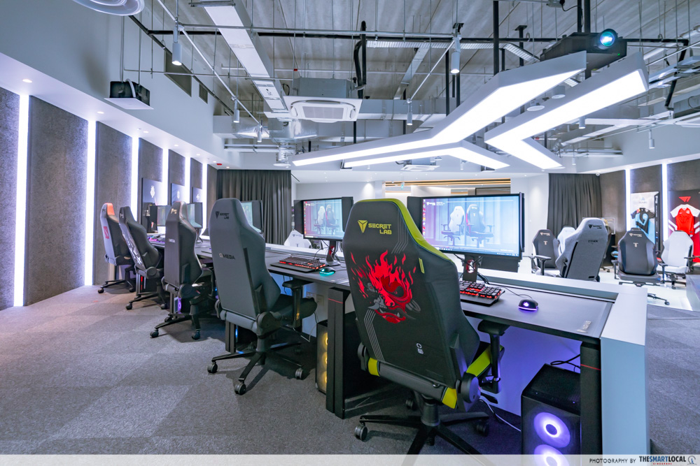 cool offices - secretlab esports gaming arena