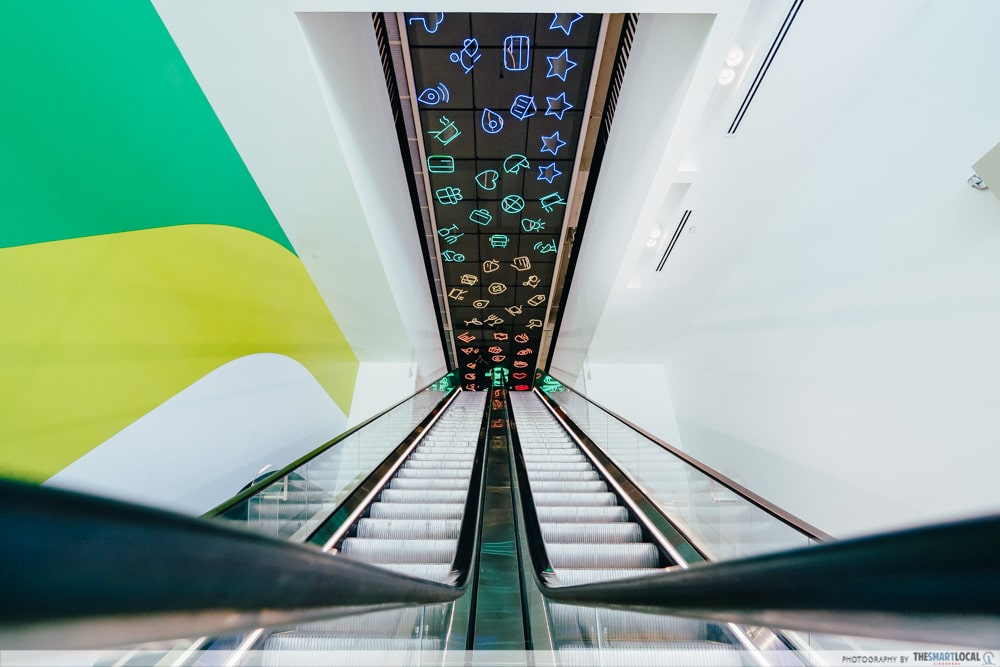 grab office escalators