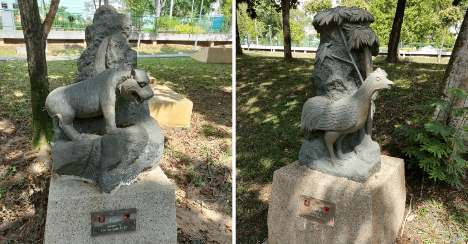 limbang park - zodiac statues
