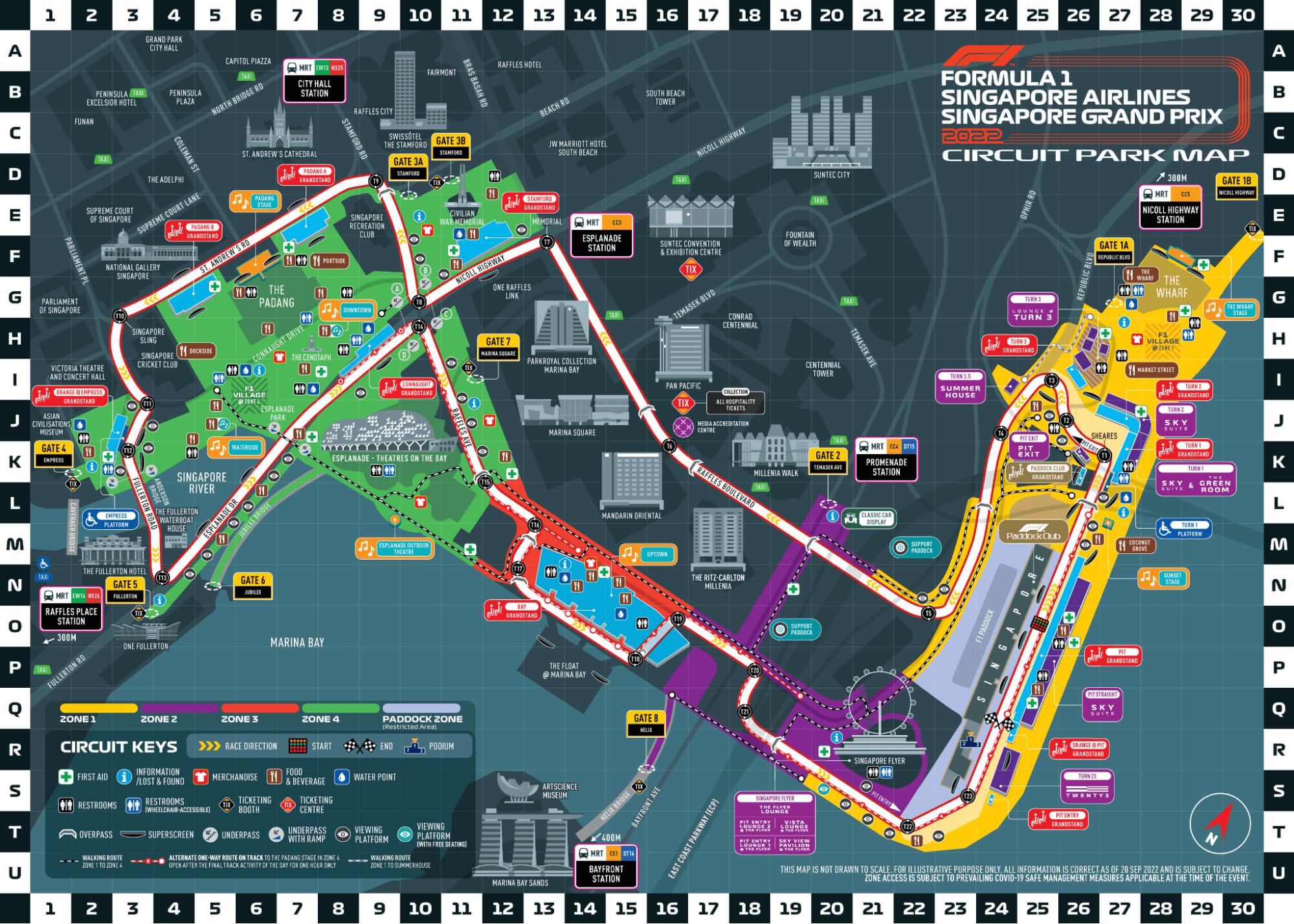 singapore grand prix- map