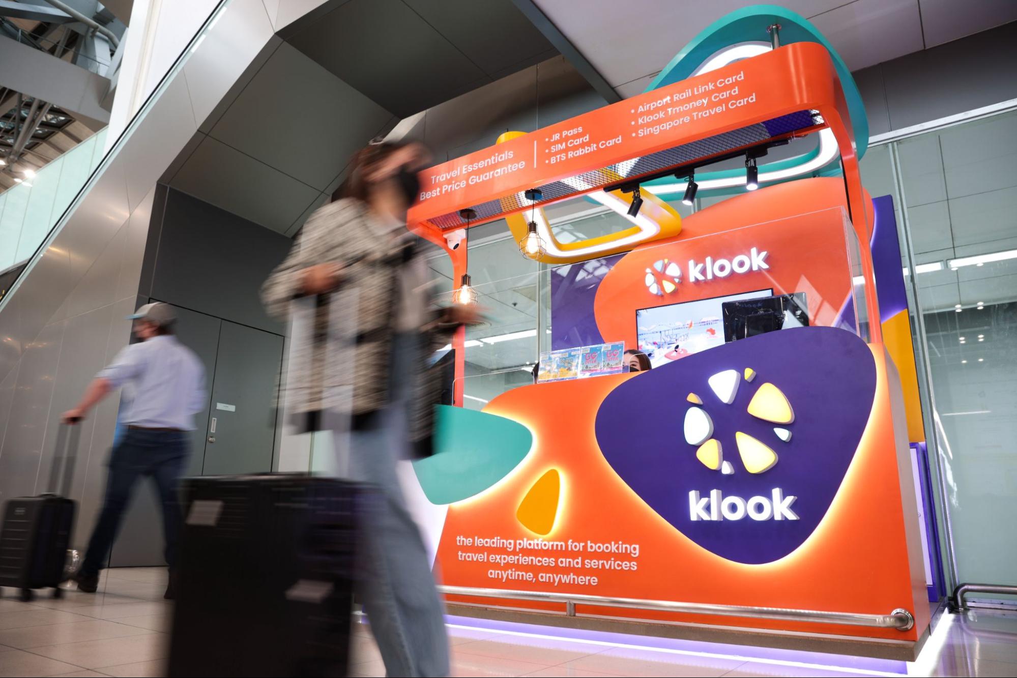 Klook booth at SuvarnabhumiAirport
