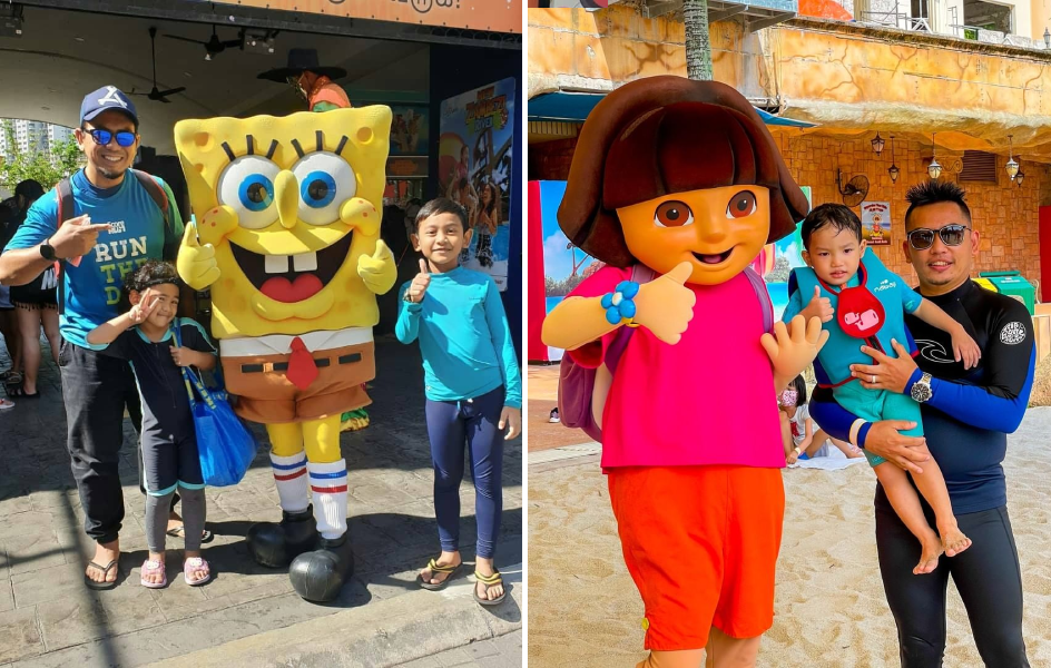 SpongeBob SquarePants & Dora The Explorer Mascots