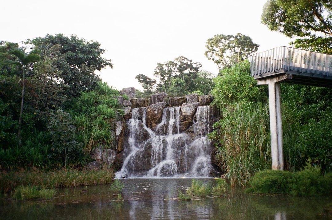 waterfall at yunnan garden