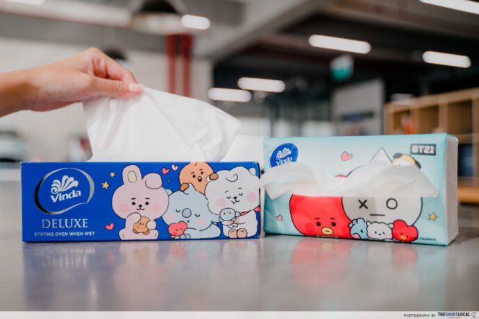 Vinda Tissues Has BT21 My Little Buddy Themed Tissues & Toilet Paper