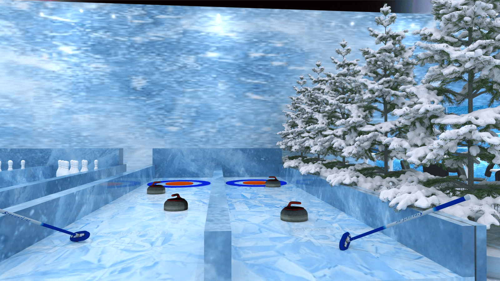Marina Bay - Ice curling