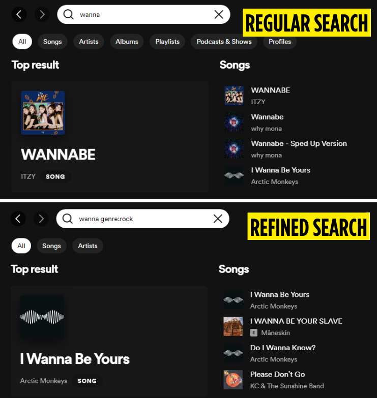 Spotify Refined Search