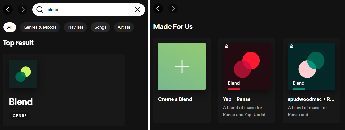 Spotify Blends